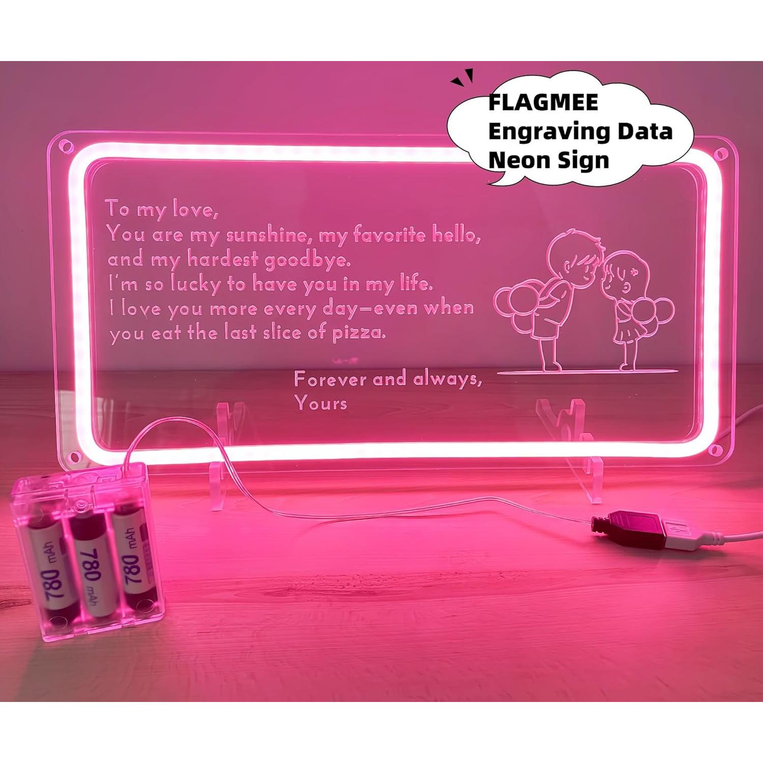 Adaptador de Batería FLAGMEE para Carteles de Neón LED 5V