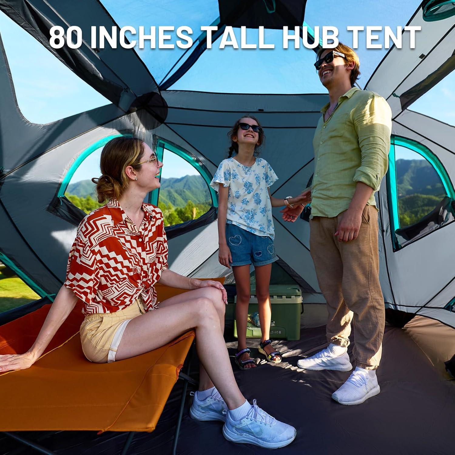 Tienda de Camping TIMBER RIDGE 4 Personas Resistente al Agua