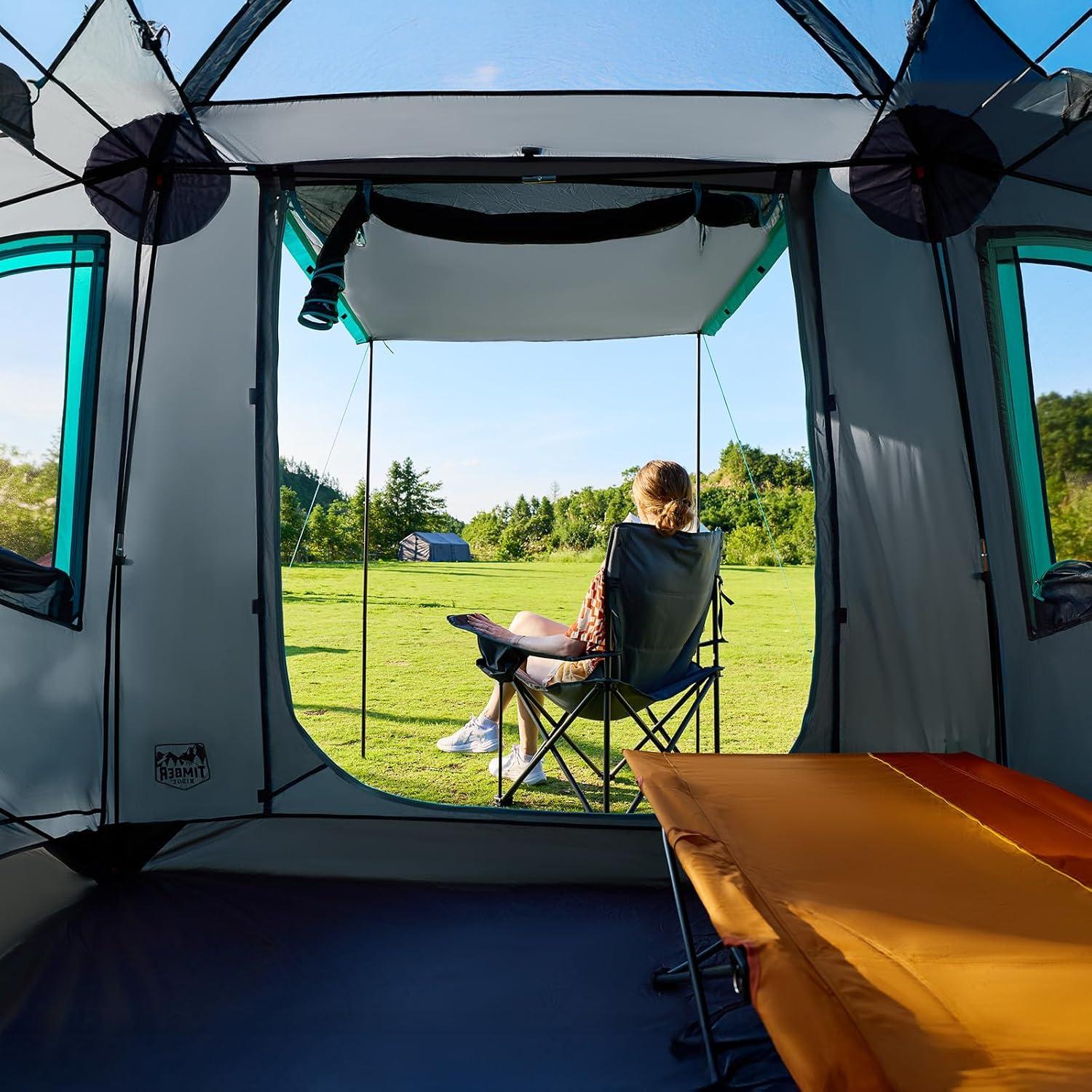 Tienda de Camping TIMBER RIDGE 4 Personas Resistente al Agua