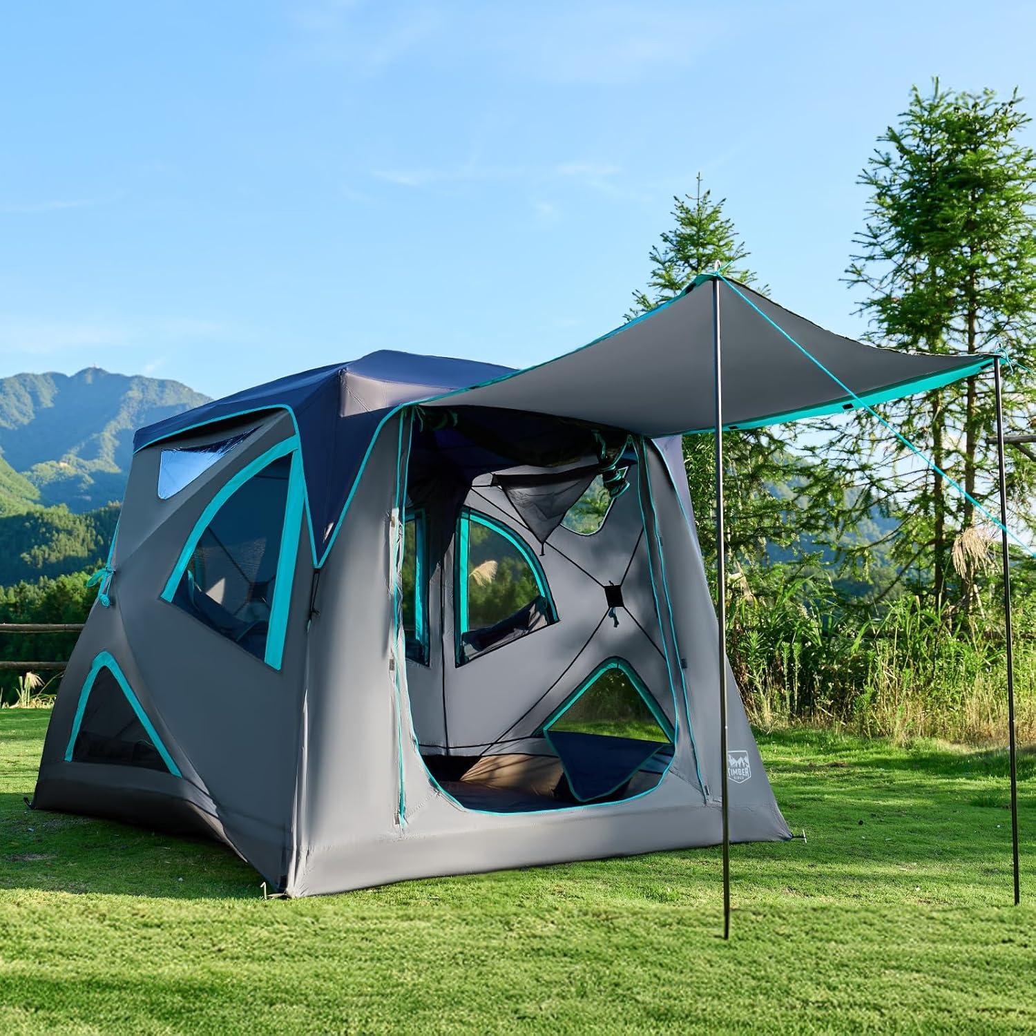 Tienda de Camping TIMBER RIDGE 4 Personas Resistente al Agua