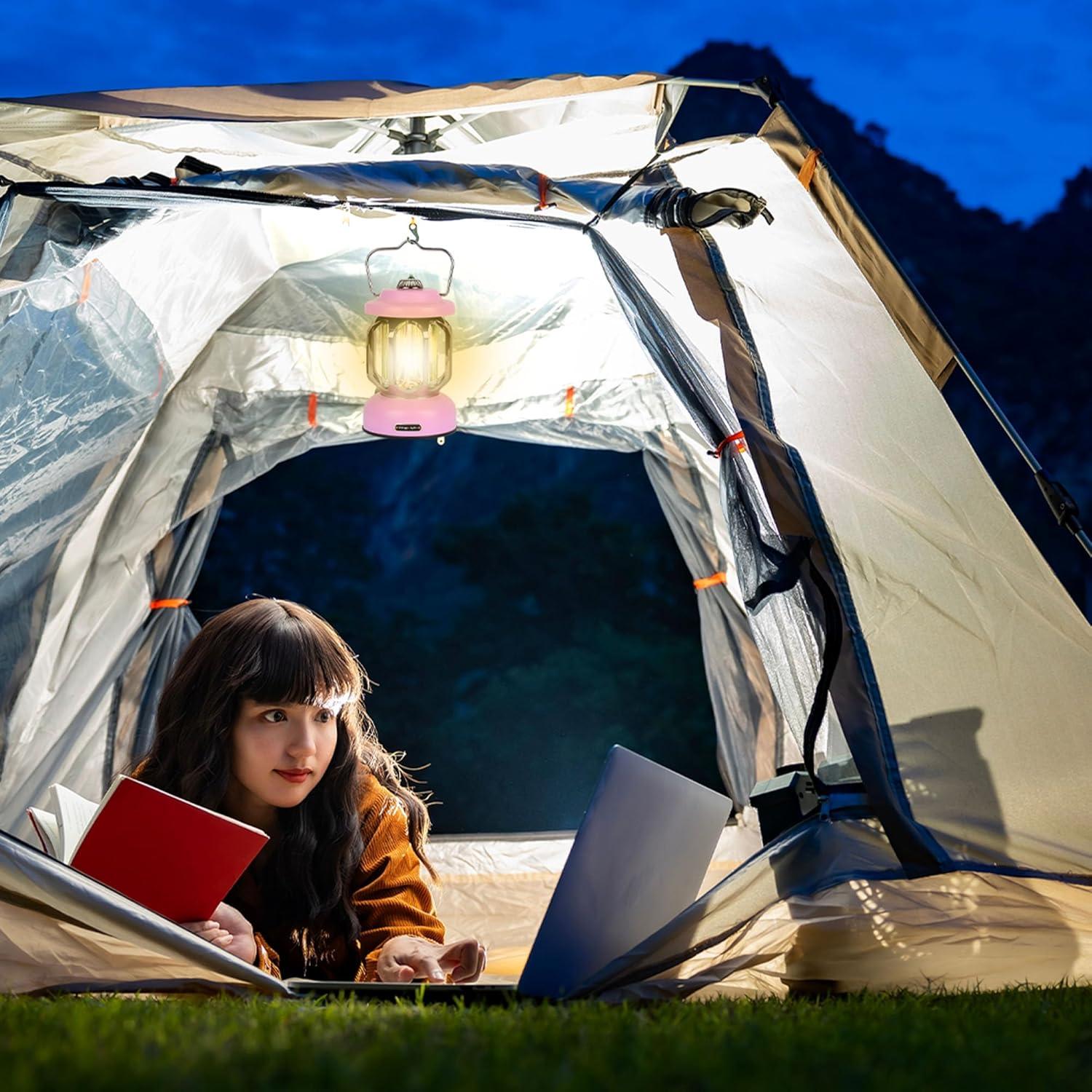 Linterna Retro LED Recargable SEAMAGIC 2000mAh Rosa