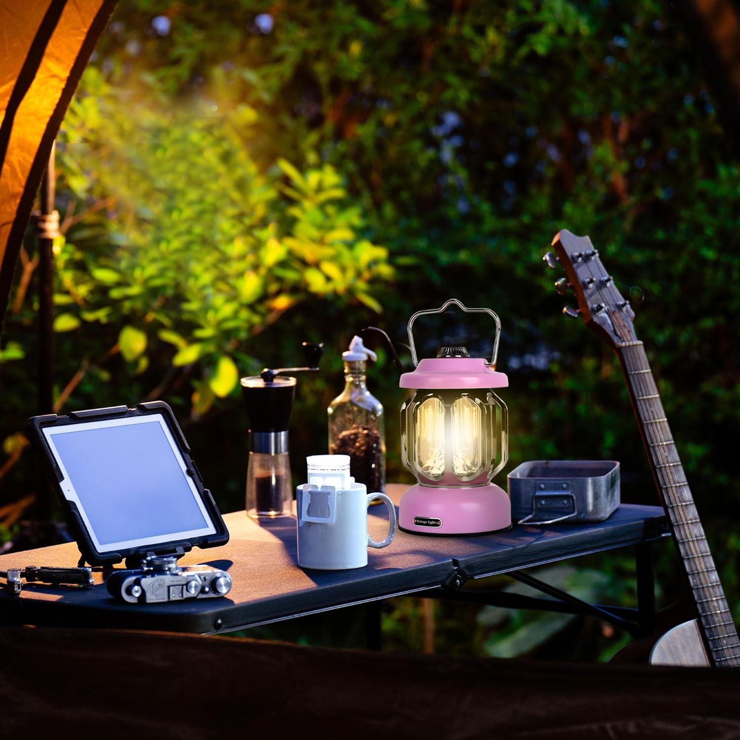 Linterna Retro LED Recargable SEAMAGIC 2000mAh Rosa