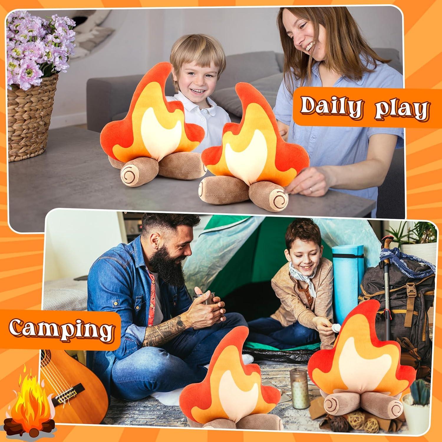 Almohada de Peluche Fogata Falsa PullCrease 27x30cm