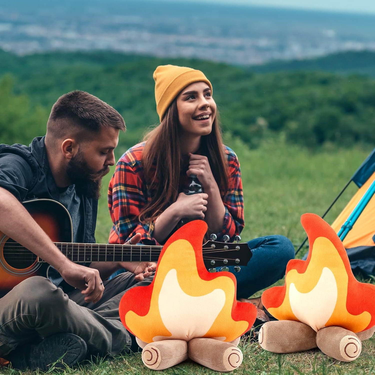 Almohada de Peluche Fogata Falsa PullCrease 27x30cm