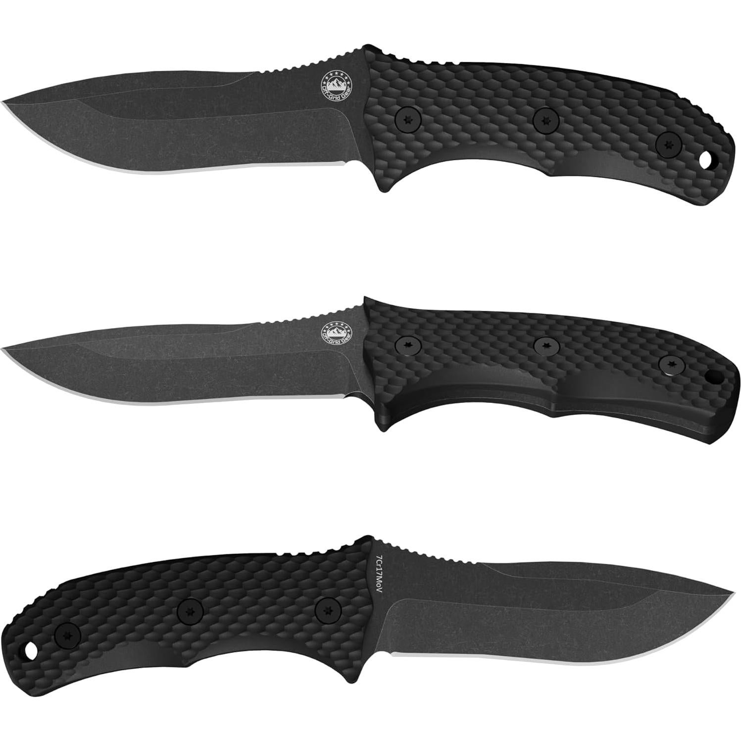 Cuchillo Fijo Táctico TRAILGUARD Equipo Off-Grid 23.5cm