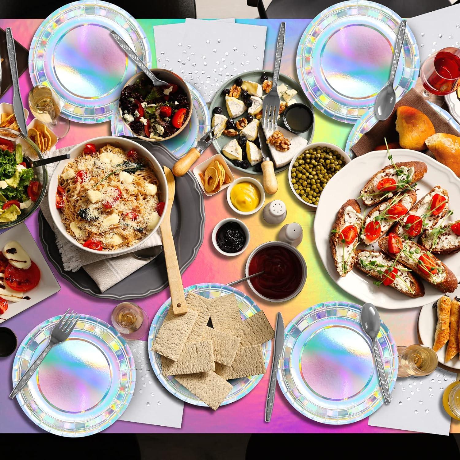 Juego de Vajilla Iridiscente FunnyPars para 25 Personas