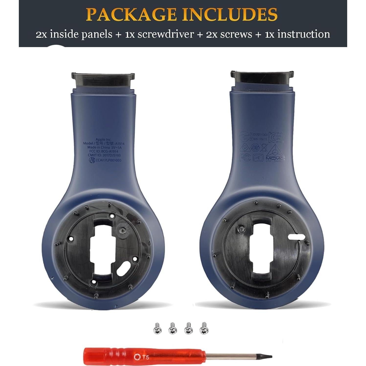 Repuestos Carcasa Interior Azul Fadmew para Beats Studio 3