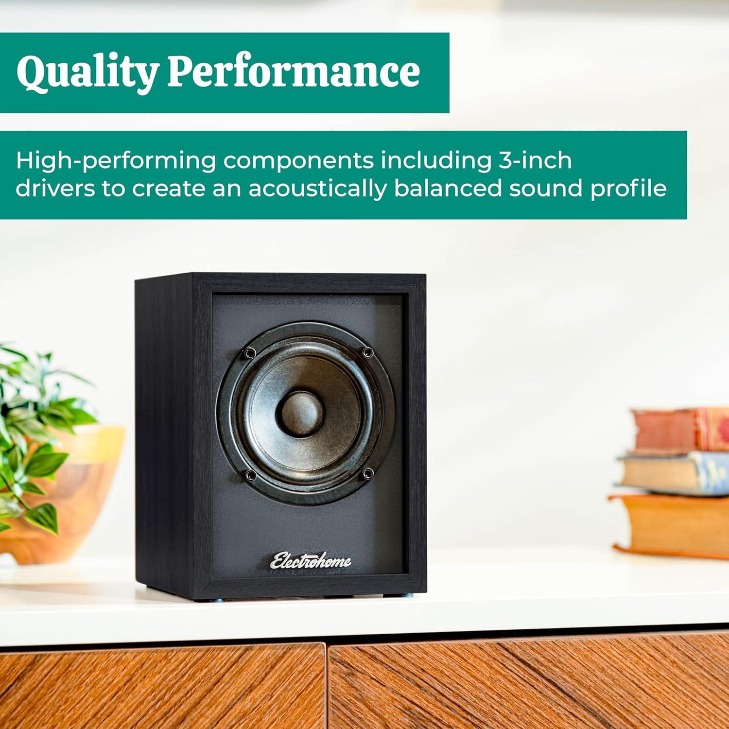 Reproductor de Vinilo Inalámbrico Electrohome Montrose Negro