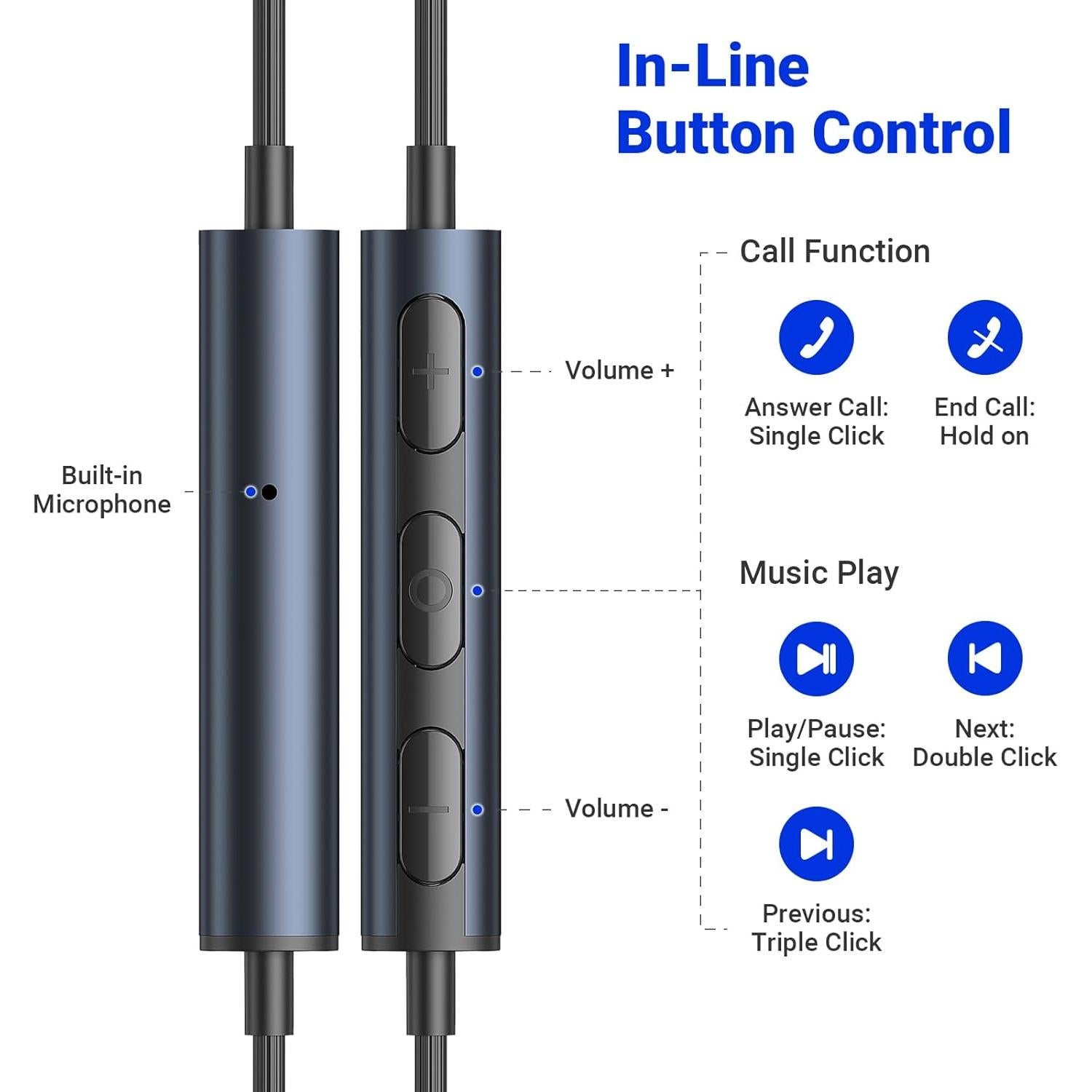 Auriculares USB C ASKUBSKU con micrófono y graves profundos