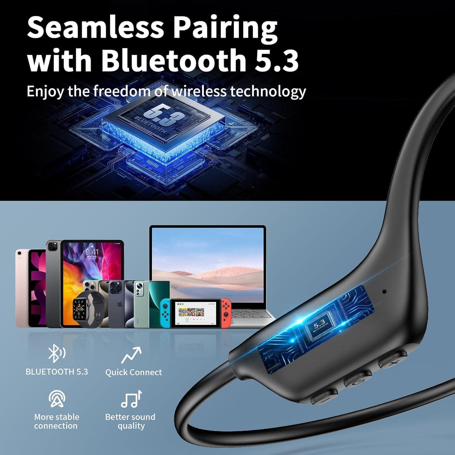 Auriculares Inalámbricos Bluetooth 5.3 SHEYIN X13 Conducción Ósea