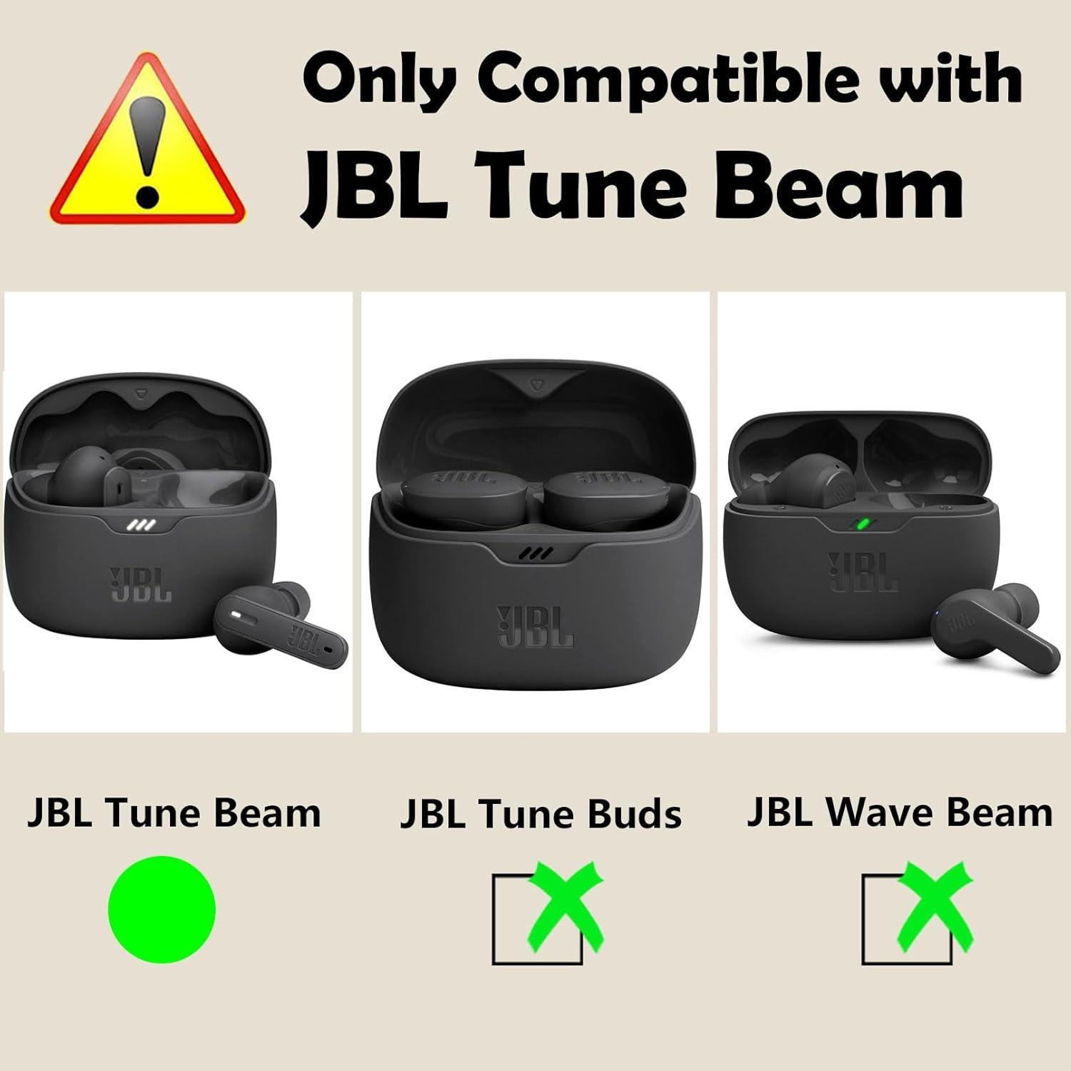 Funda Silicona easyBee para Estuche JBL Tune Beam - 2 Pack