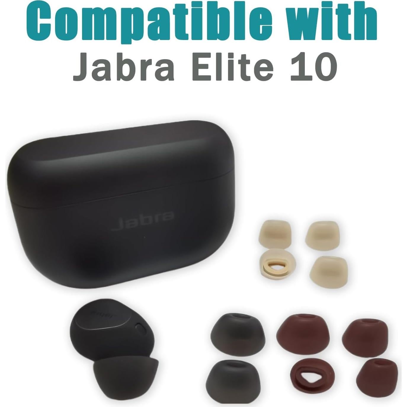 Consejos de Silicona para Auriculares Jabra Elite 10 - 4 Pares