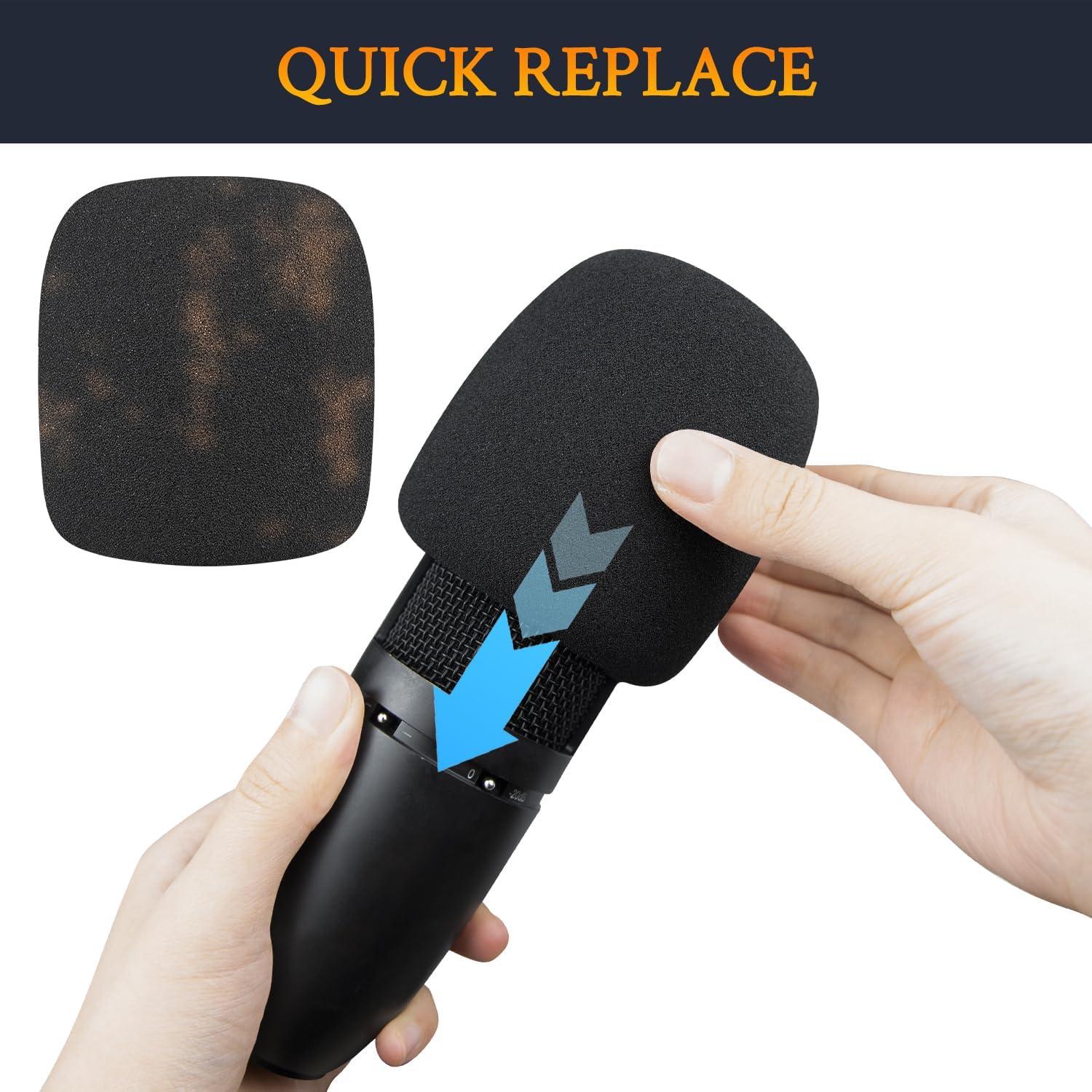 Filtros Pop para Micrófonos SOULWIT P120 - Espuma Negra