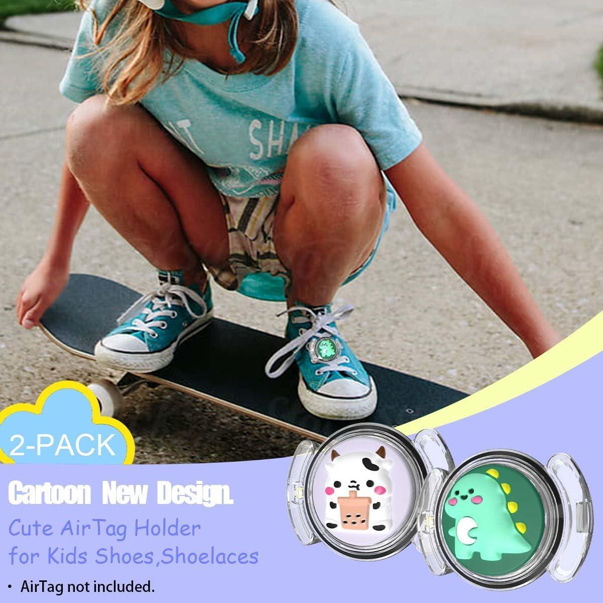 Soporte Impermeable para AirTag BIQIRE - Dinosaurio y Vaca