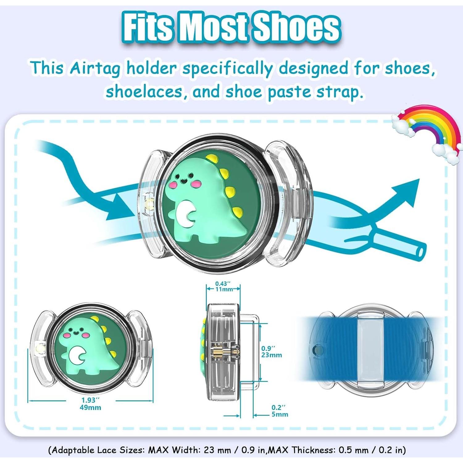 Soporte Impermeable para AirTag BIQIRE - Dinosaurio y Vaca