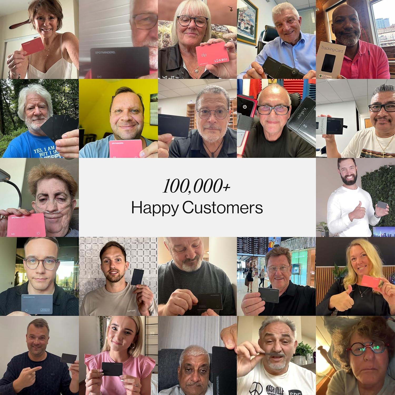 Rastreador de Cartera Spotminders Certificado Apple MFi Negro