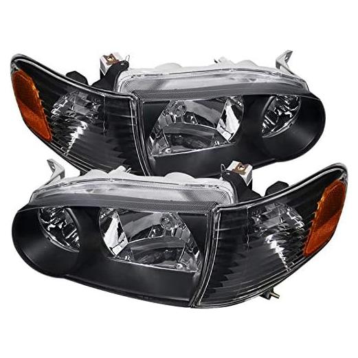 Faros JDM Carpartsinnovate para Corolla 2001-2002 Carcasa Negra