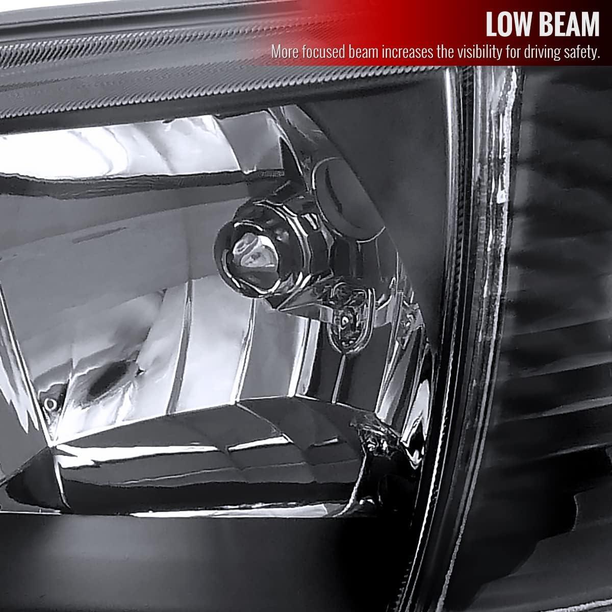 Faros JDM Carpartsinnovate para Corolla 2001-2002 Carcasa Negra