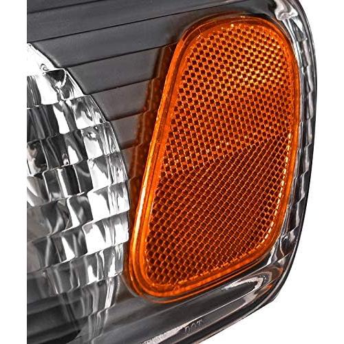 Faros JDM Carpartsinnovate para Corolla 2001-2002 Carcasa Negra