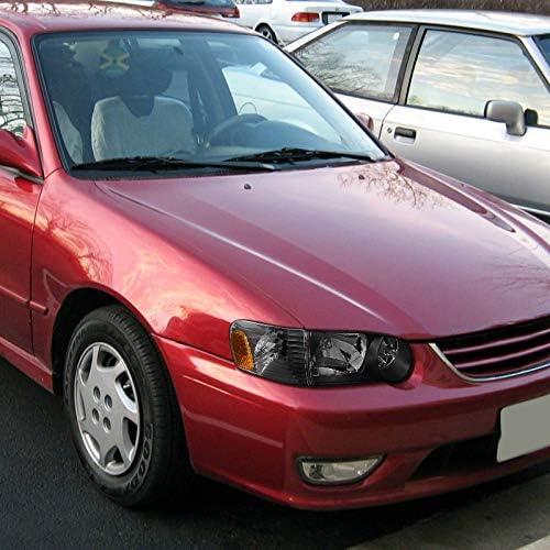 Faros JDM Carpartsinnovate para Corolla 2001-2002 Carcasa Negra