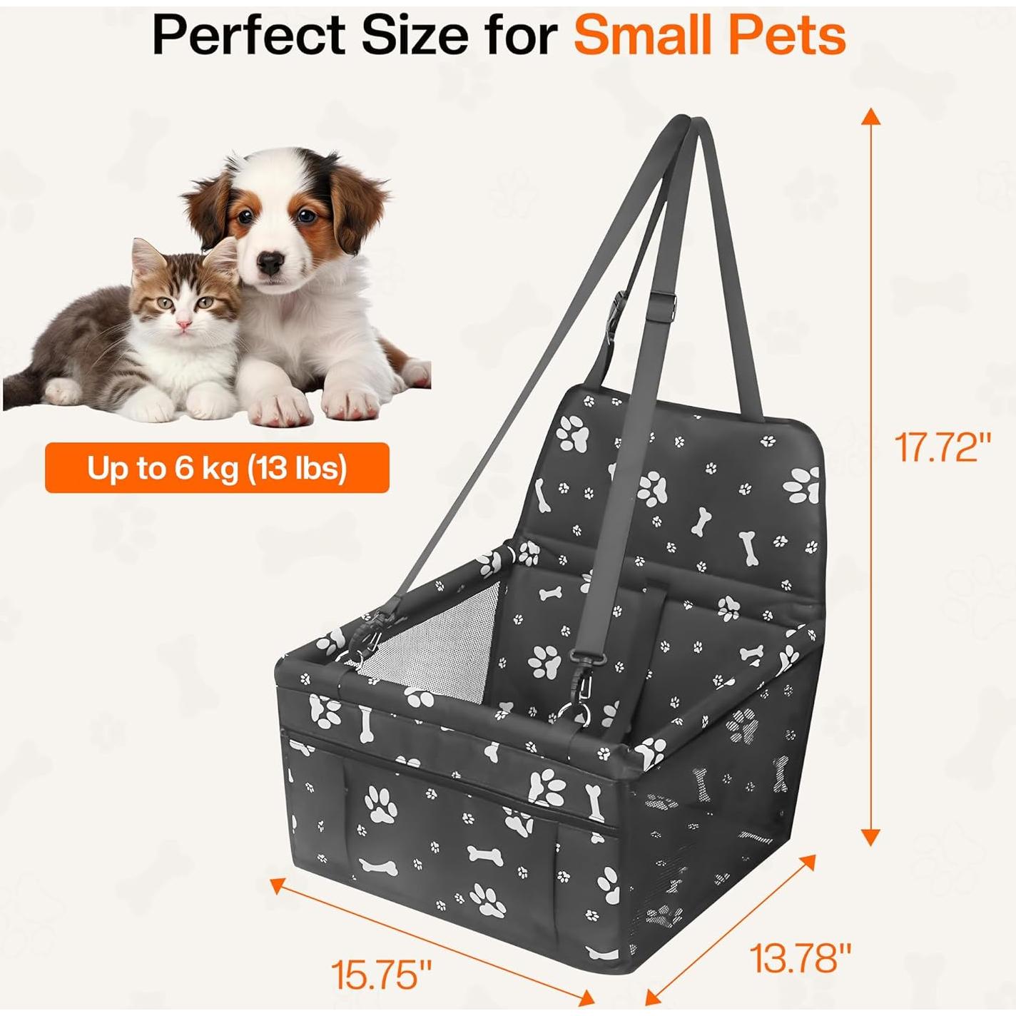 Asiento de Coche para Perros Homcolorful 40x35 cm hasta 9 kg