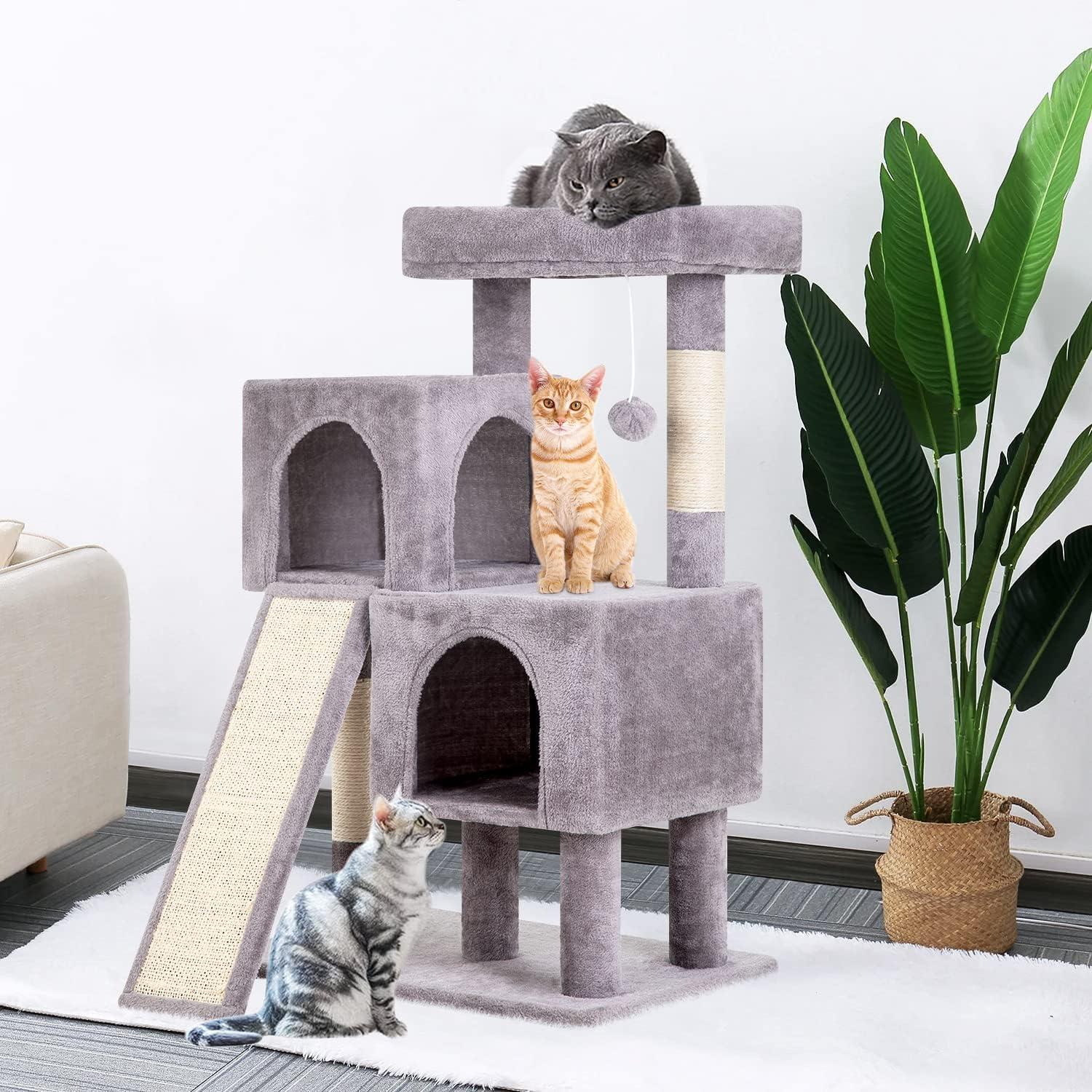 Árbol para Gatos BestPet 91 cm con Rampa y Condominios