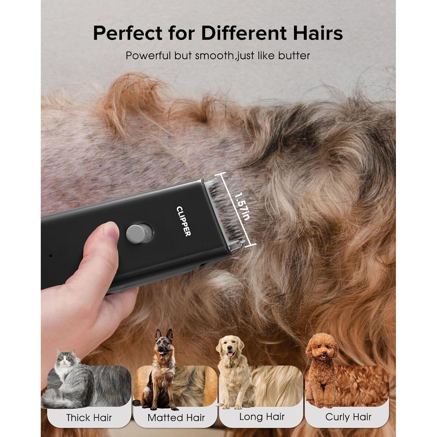 Cortadora de Pelo de Mascotas LEMULEGU Inalámbrica Impermeable