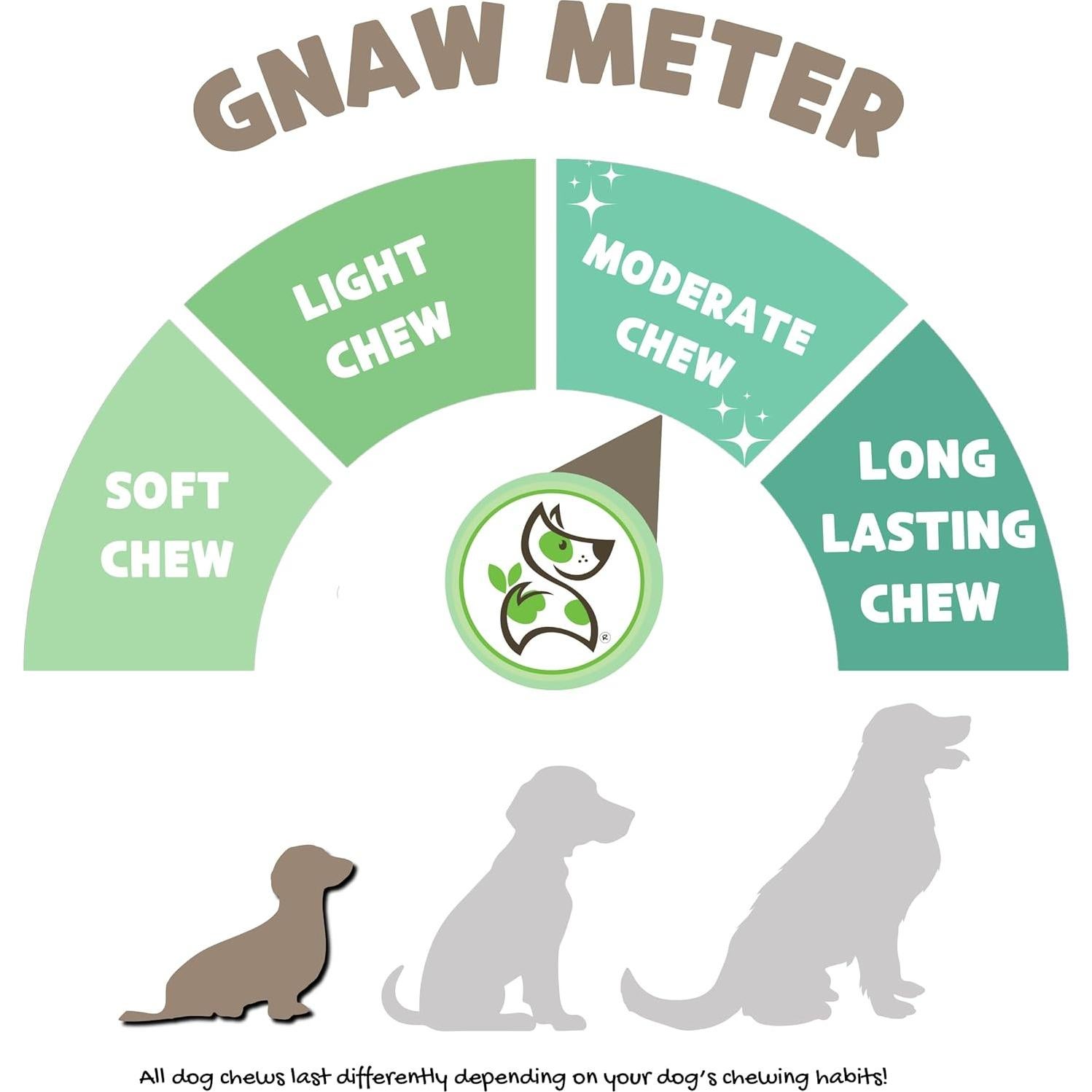 Mordiscos de Bully Stick Nature Gnaws 7.5 cm - 227 g