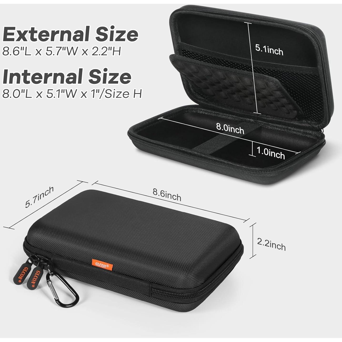 Funda Dura GLCON para GPS y Accesorios Electrónicos Negra