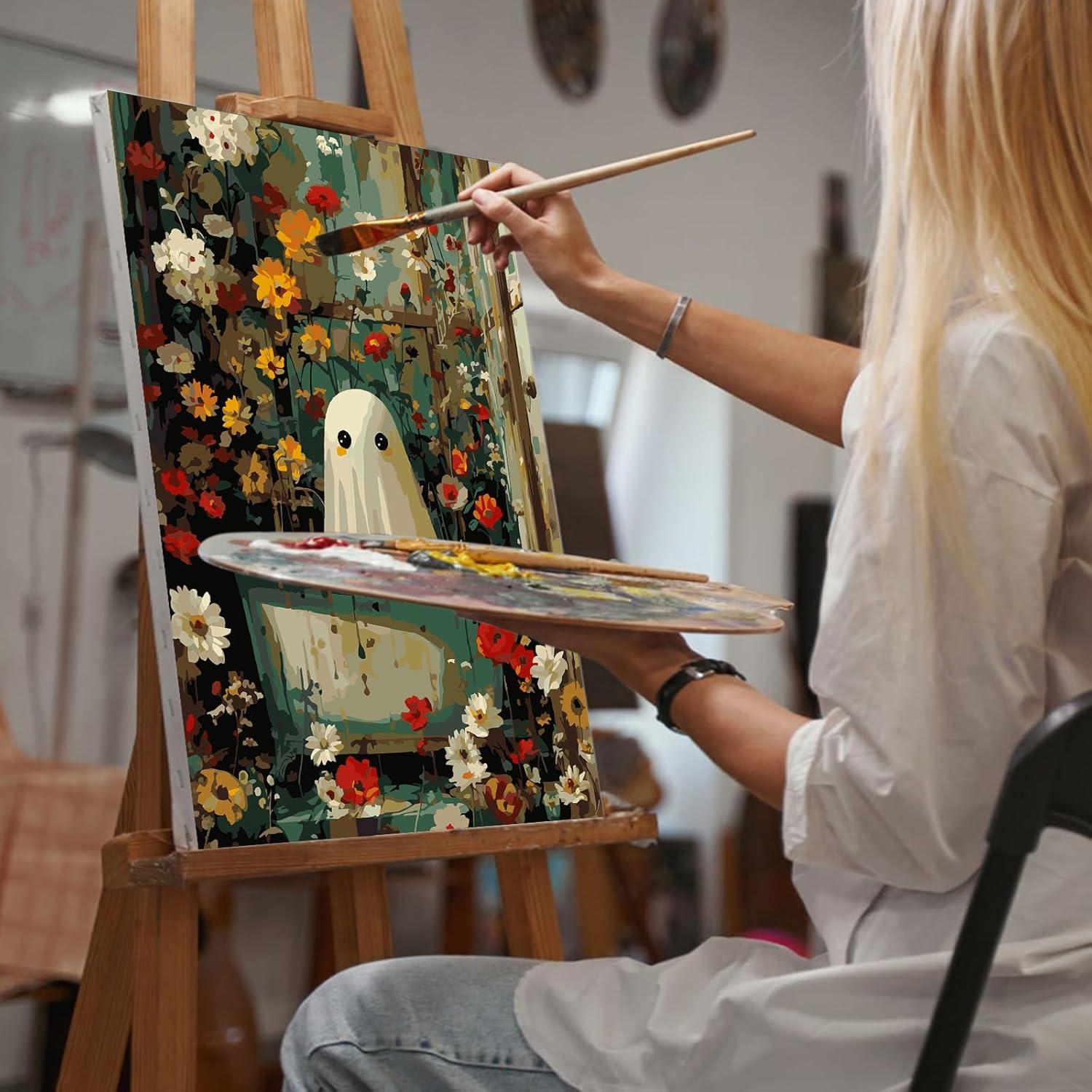 Kit de Pintura por Números Yezavesu Fantasma 40.64x50.8 cm