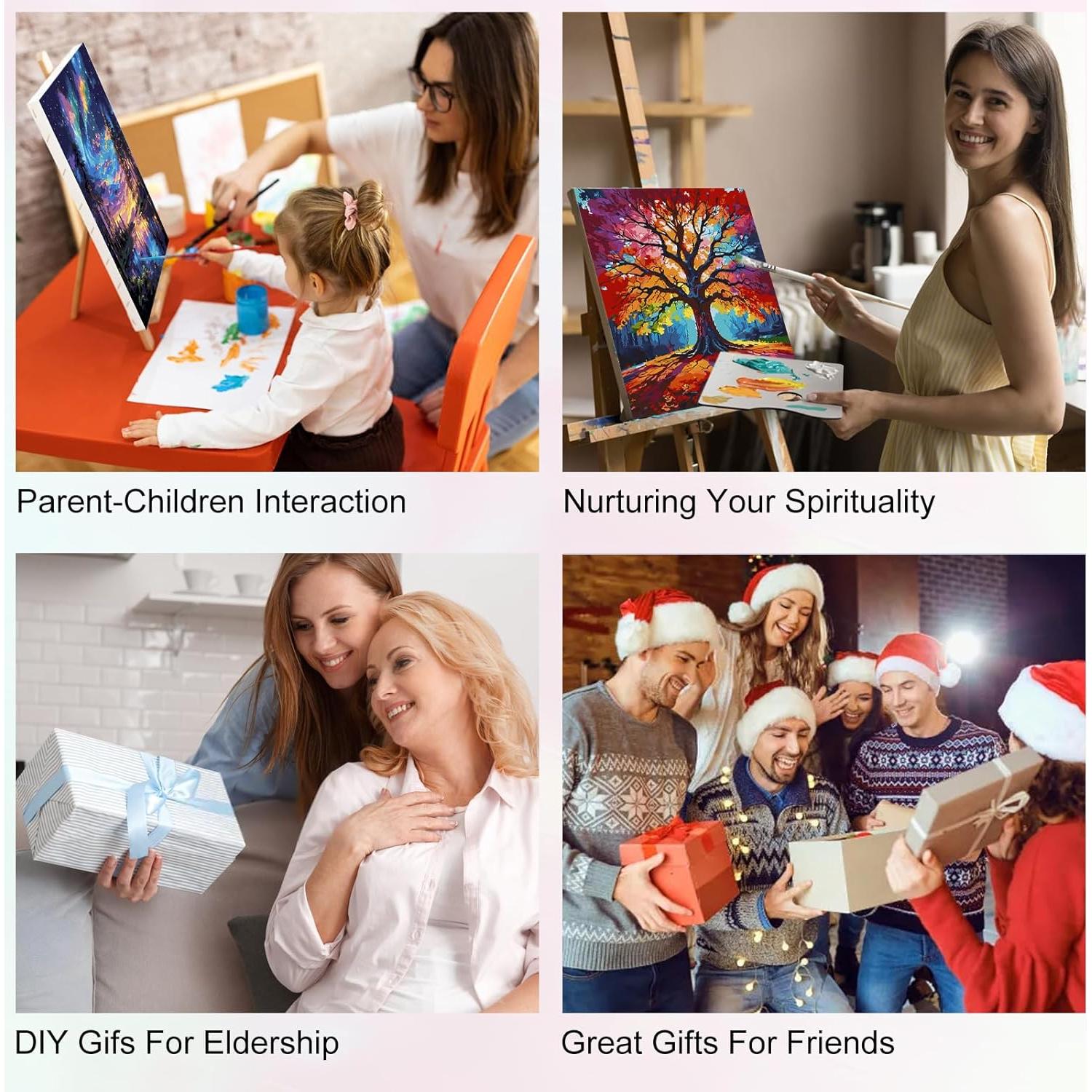 Kit de Pintura por Números Yezavesu Fantasma 40.64x50.8 cm