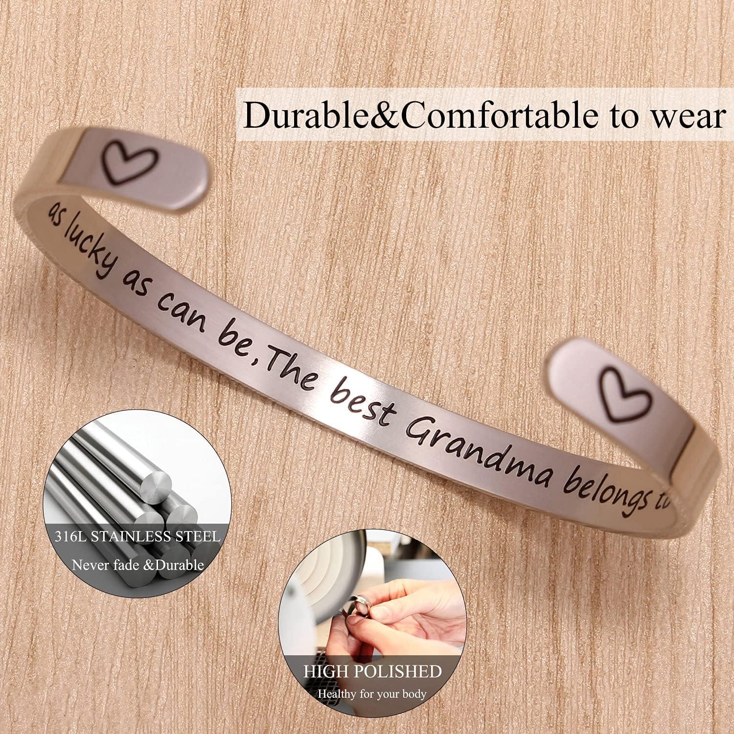 Brazalete Motivacional para Abuela Btysun - Acero Inoxidable