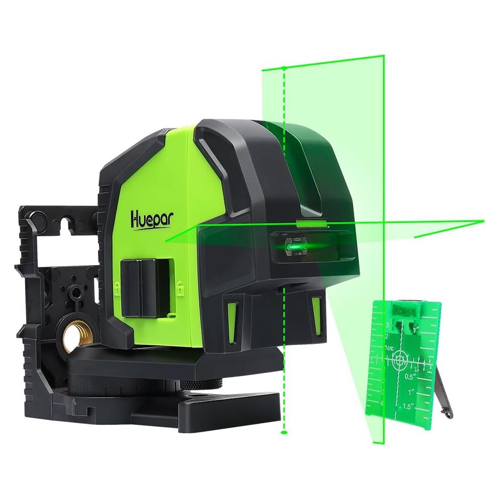 Nivel Láser Cruzado Huepar 8211G Verde Autonivelante 0.94 kg