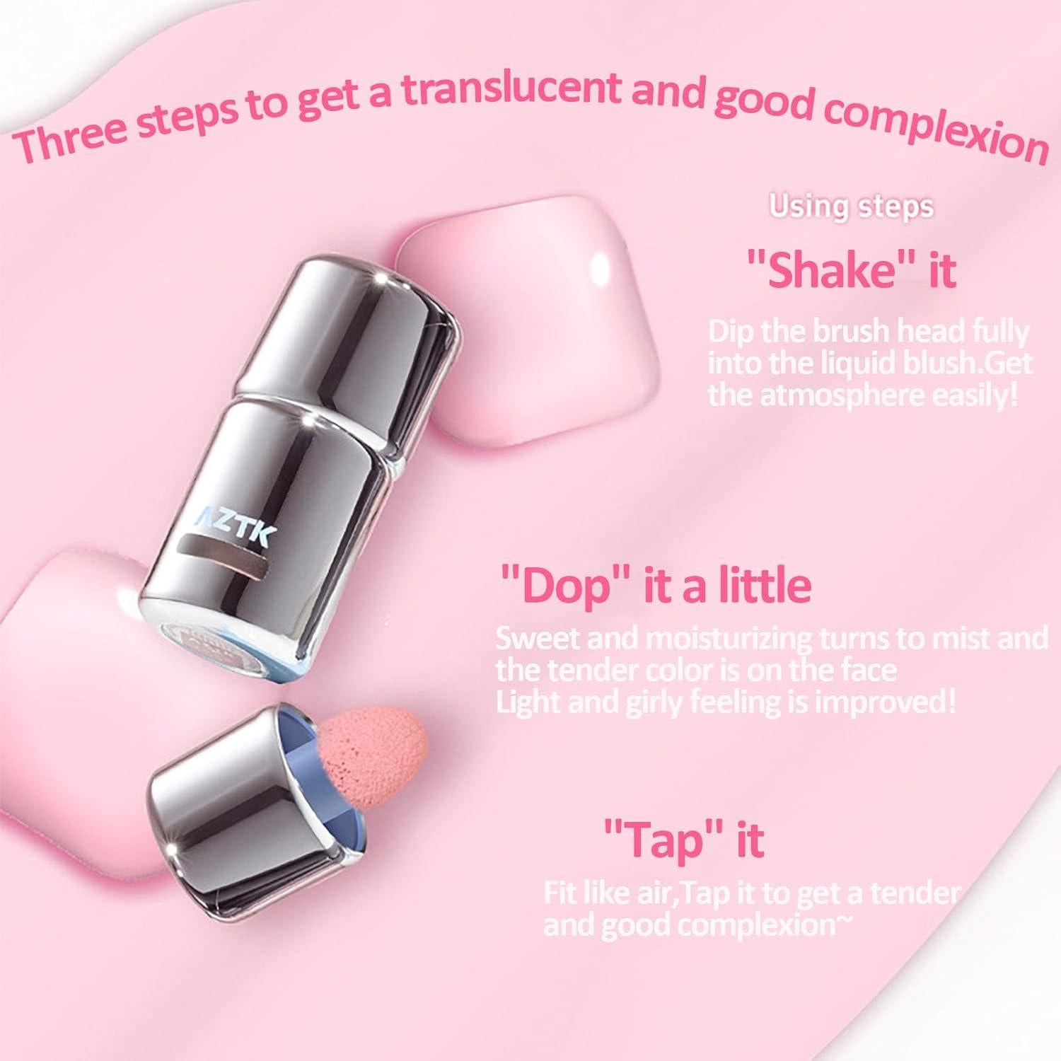 Rubor Líquido Aztk JC01 5ml Alta Pigmentación Mate