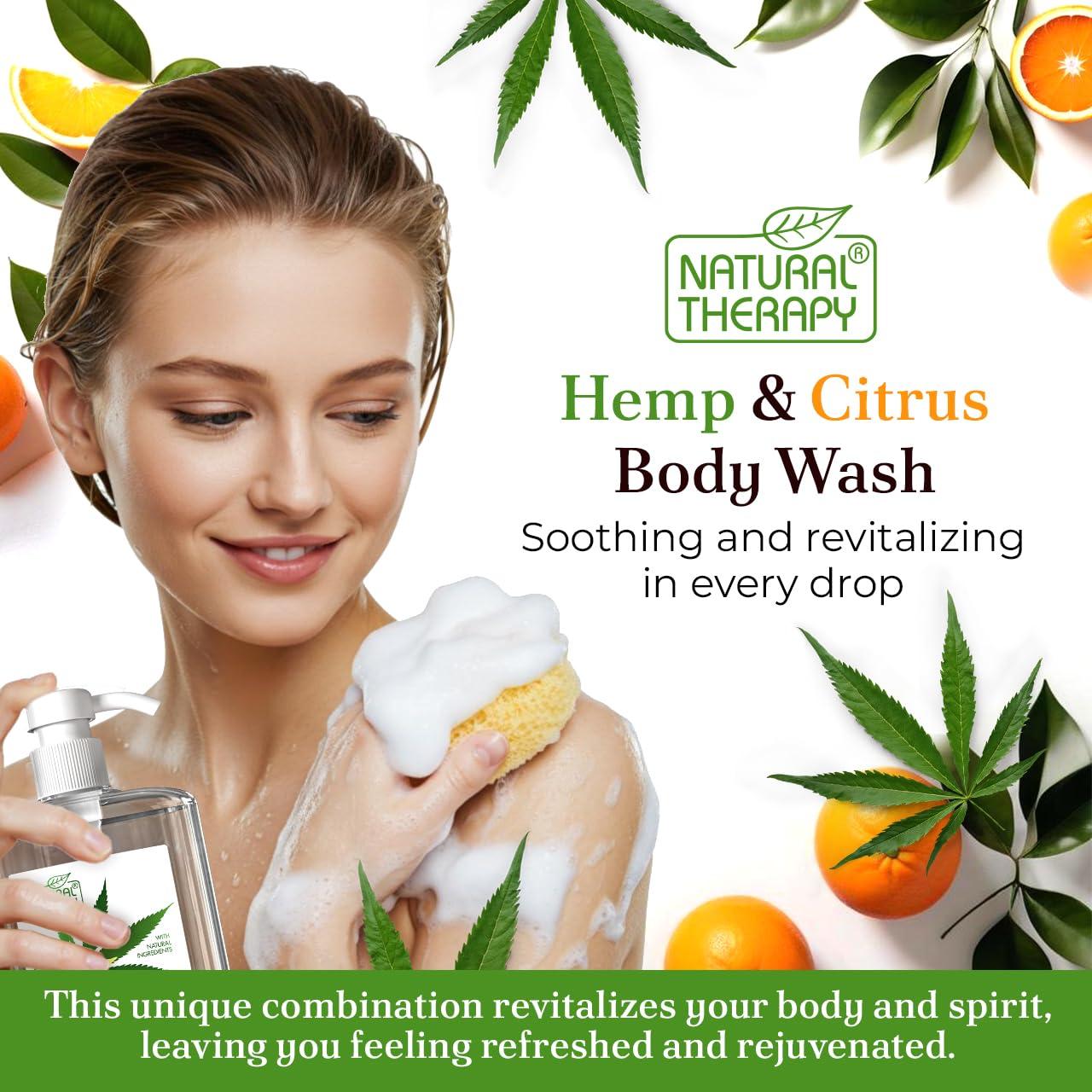 Gel de Ducha Crystalline Health & Beauty 2000 ml Cáñamo y Cítricos