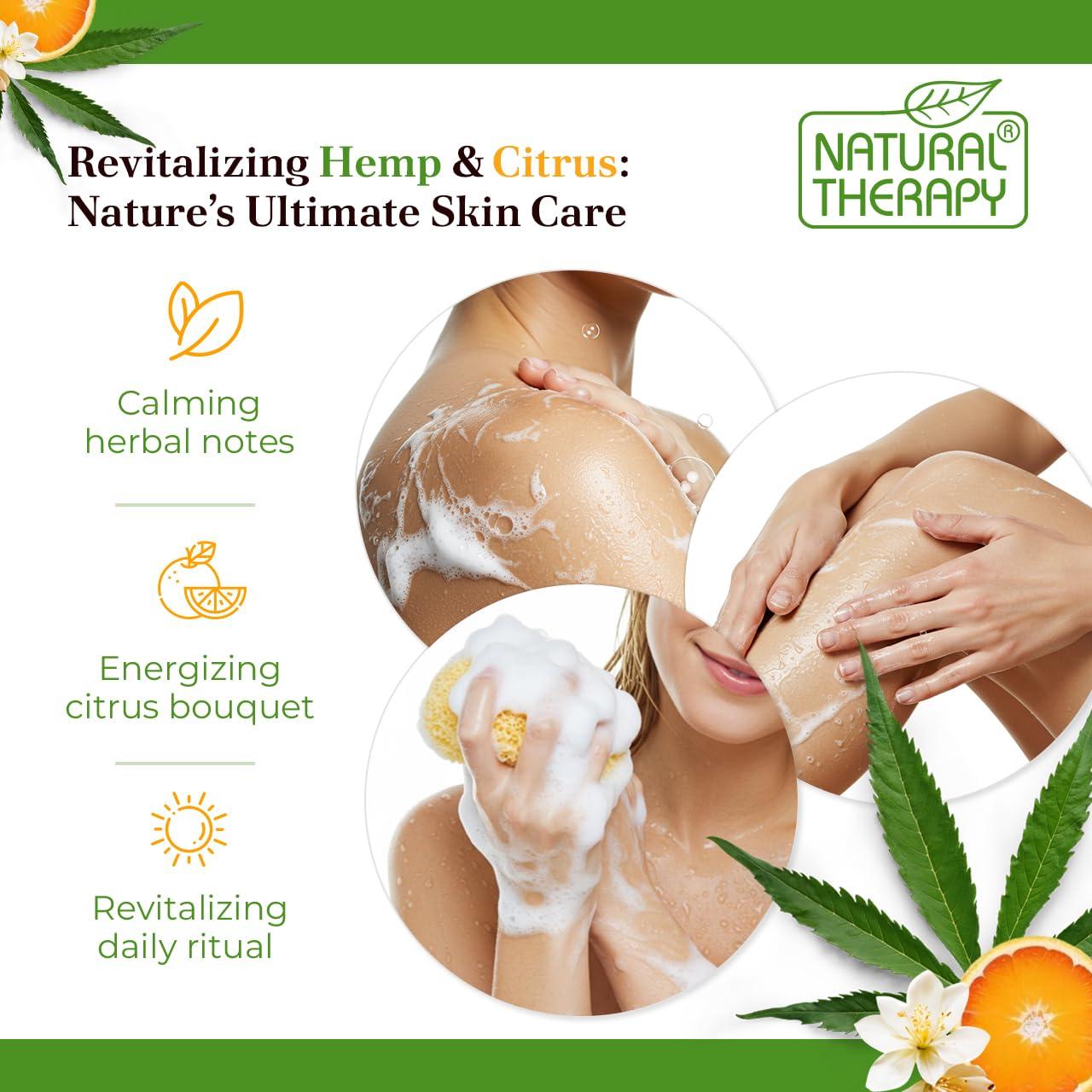 Gel de Ducha Crystalline Health & Beauty 2000 ml Cáñamo y Cítricos