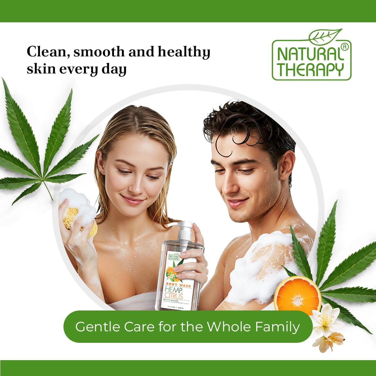 Gel de Ducha Crystalline Health & Beauty 2000 ml Cáñamo y Cítricos