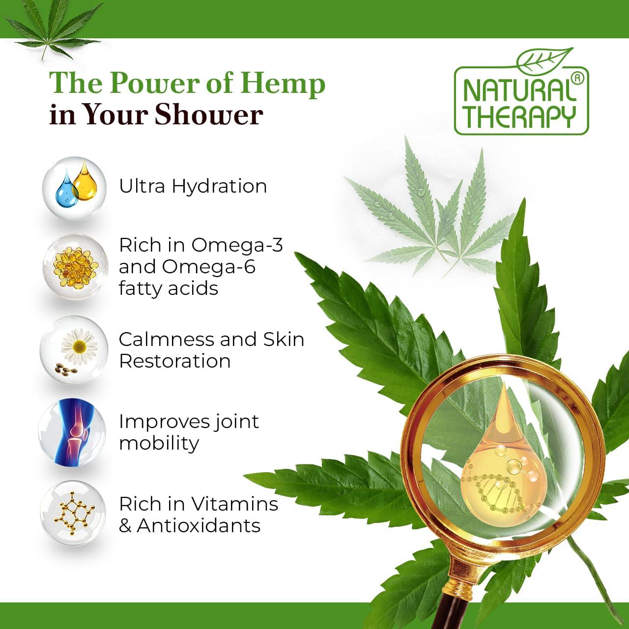 Gel de Ducha Crystalline Health & Beauty 2000 ml Cáñamo y Cítricos