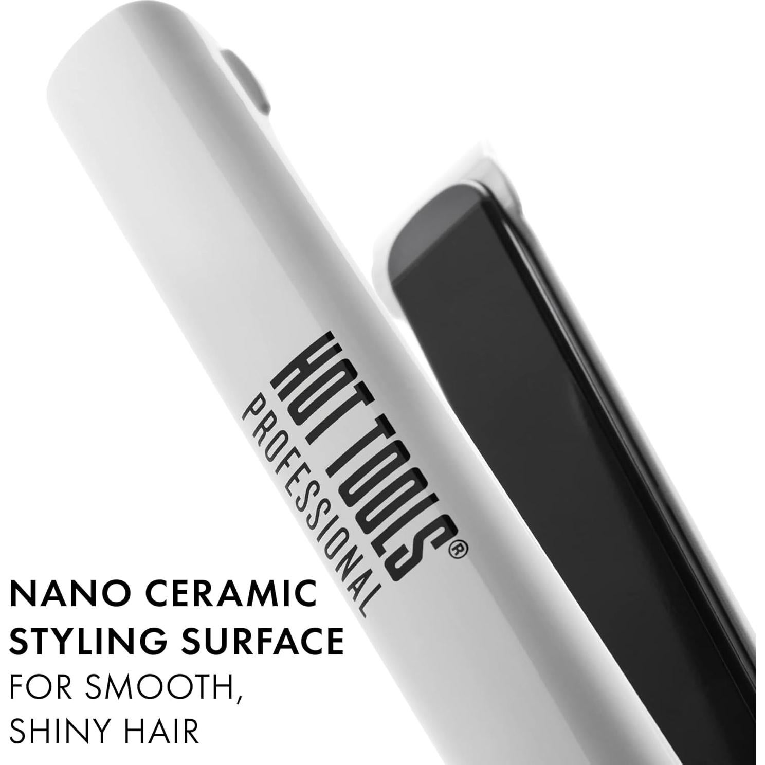 Plancha de Pelo Nano Cerámica Hot Tools 2.54 cm Profesional