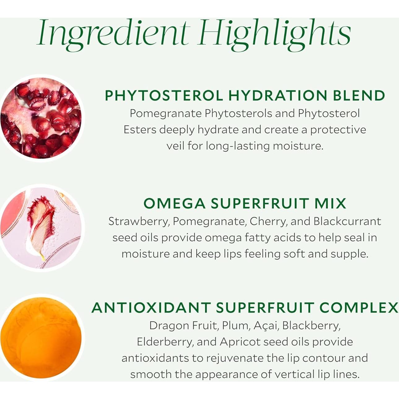 Tratamiento Hidratante para Labios Tata Harper 3 en 1 100% Natural