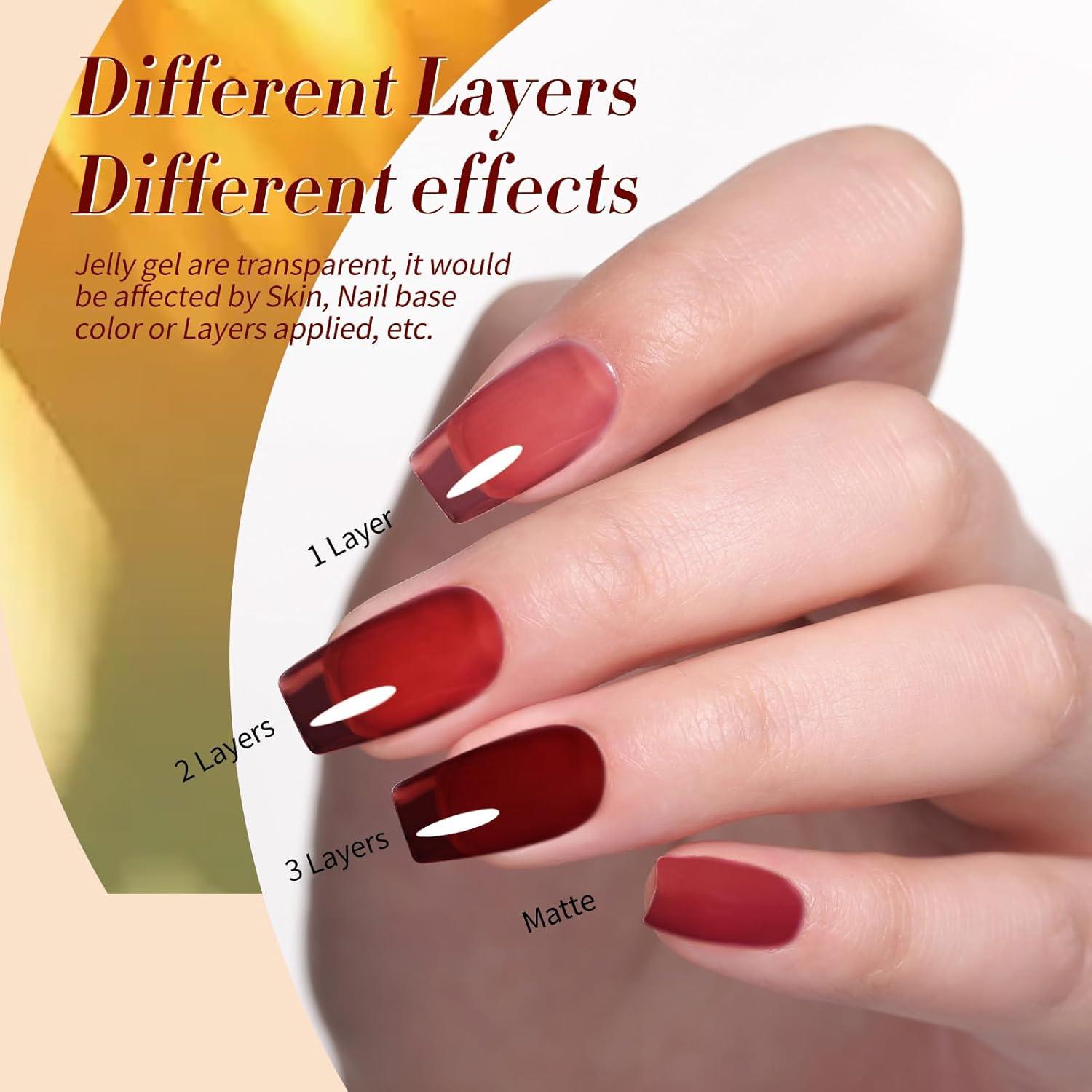 Kit de Esmalte de Uñas de Gel BORN PRETTY 6x7ml Colores Otoño