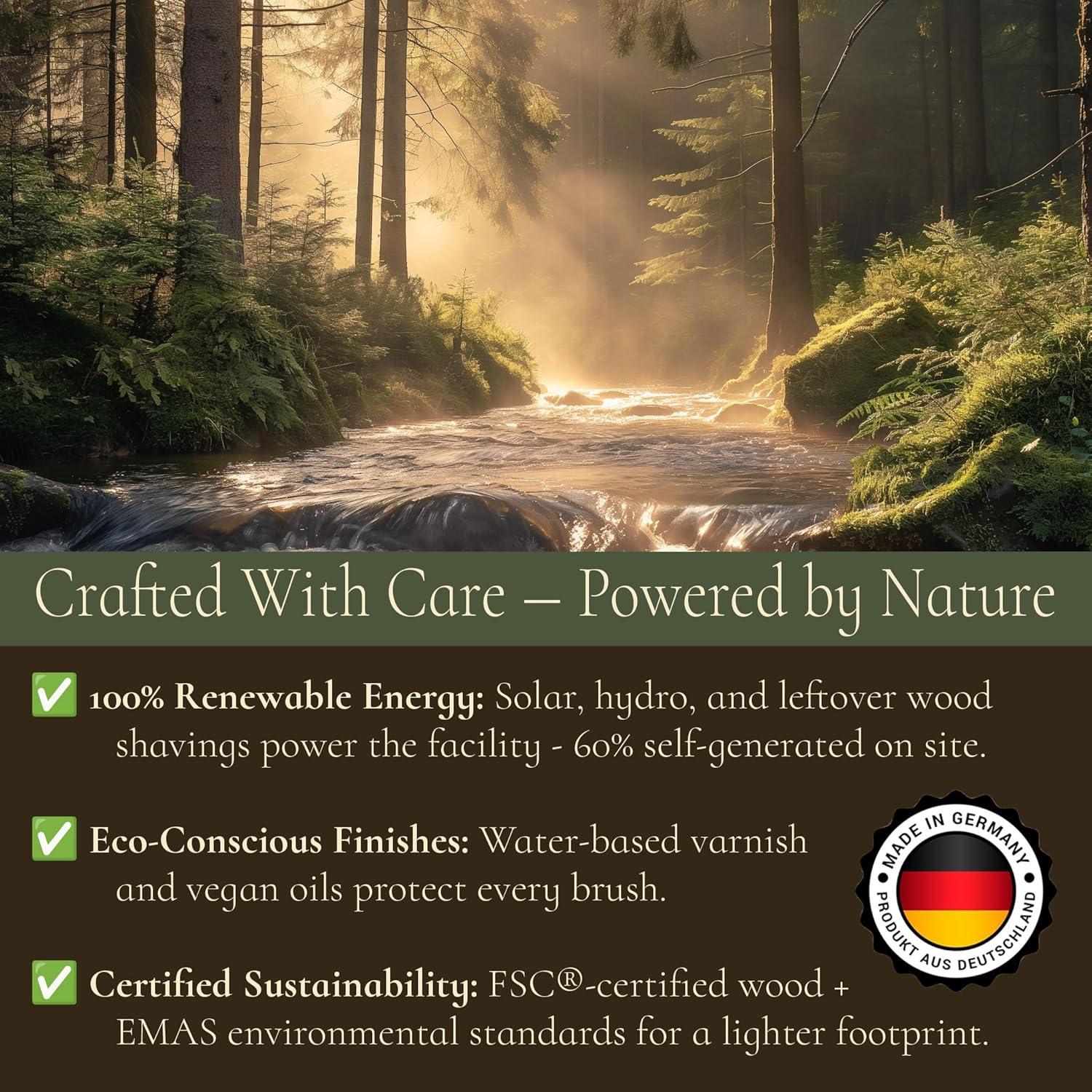 Cepillo de Cerdas de Jabalí Tibet 100% Natural para Cabello Fino