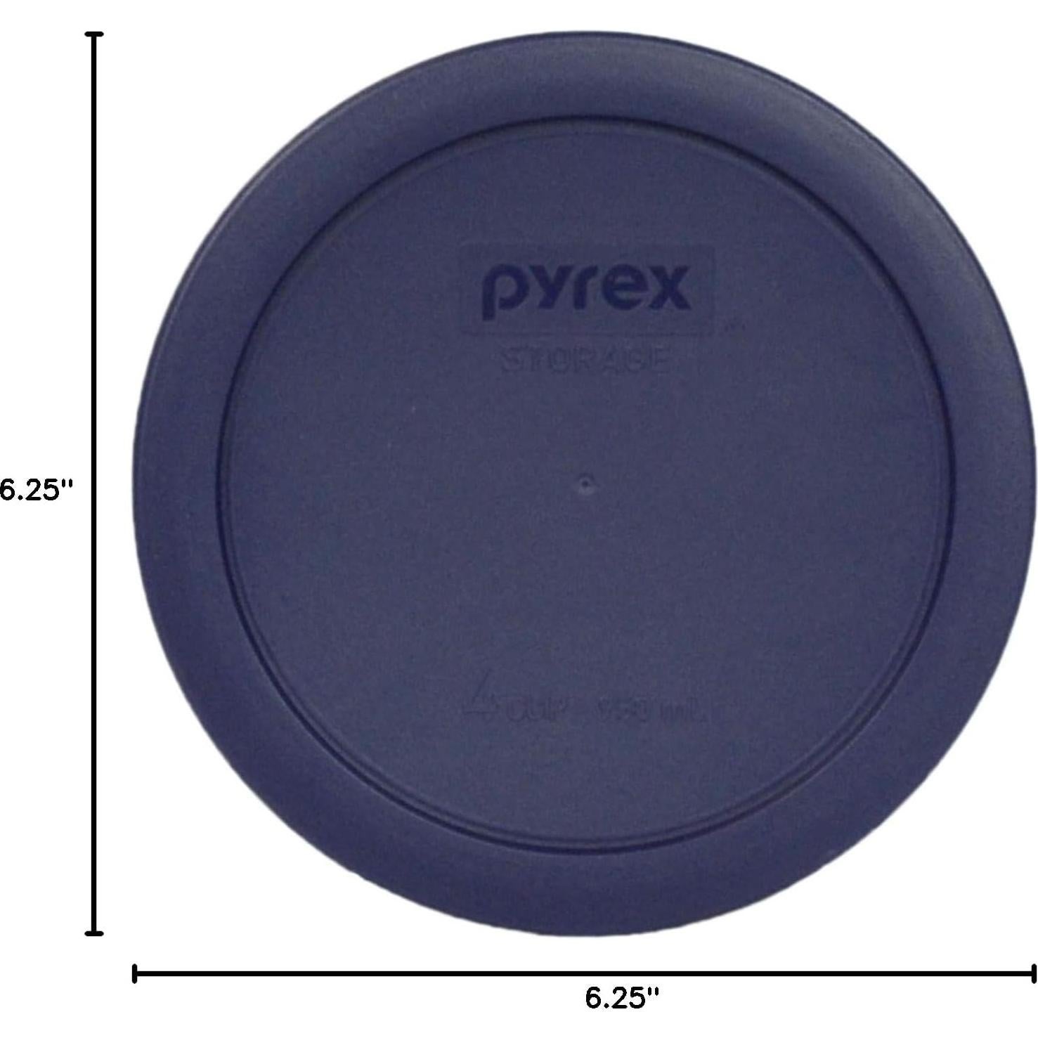 Juego de Tapas de Plástico Pyrex - 3 Piezas Azul