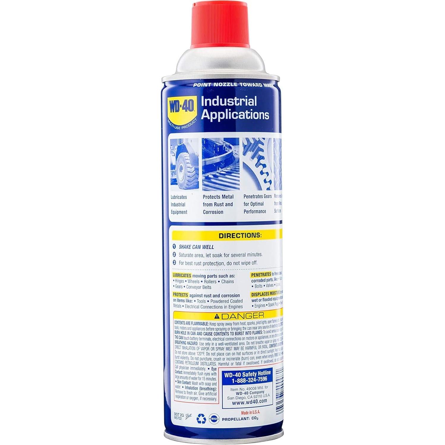 WD-40 Spray Multiusos Industrial 473 ml - Pack de 12