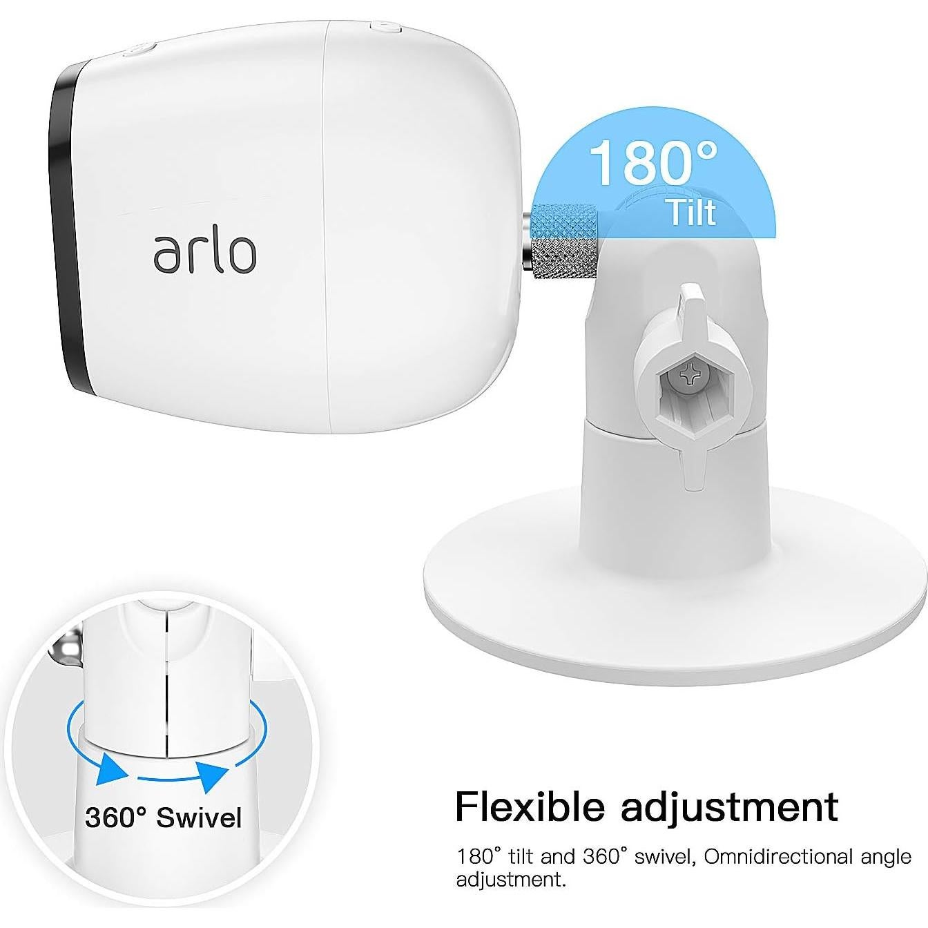 Soporte Adhesivo para Cámara HOLACA - 2 Pack, Sin Tornillos