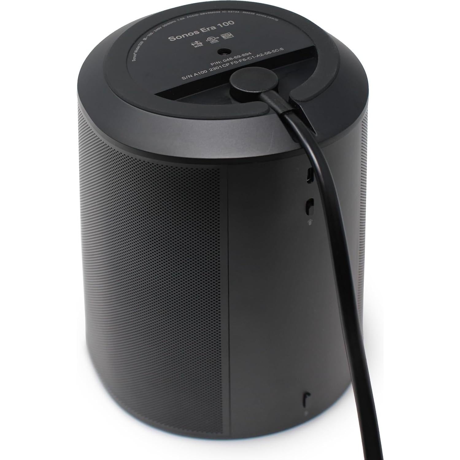 Cable de Alimentación 1.83m Vebner para Altavoces Sonos Era 100/300