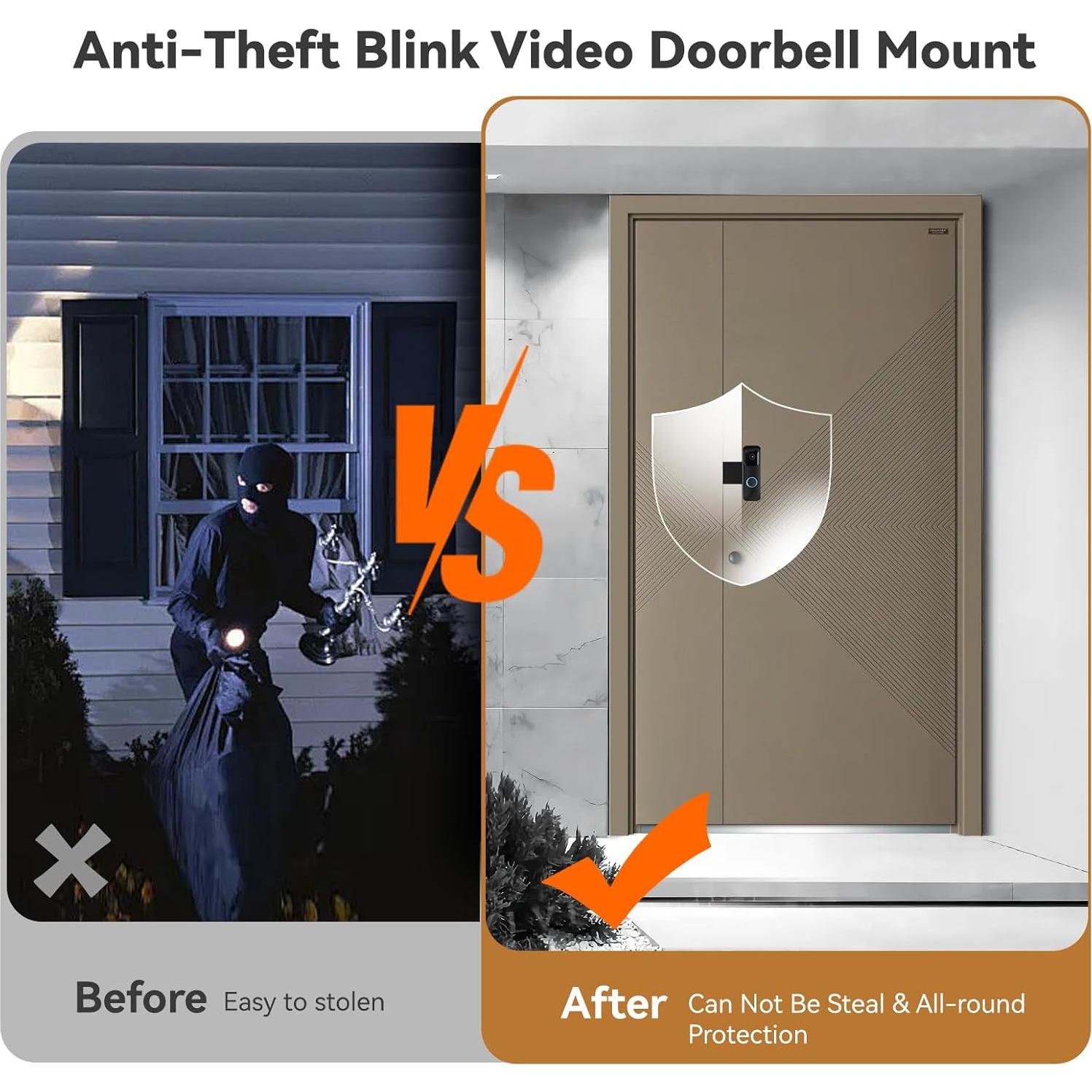 Soporte Antirrobo Aiopoaop para Timbre Blink - Negro