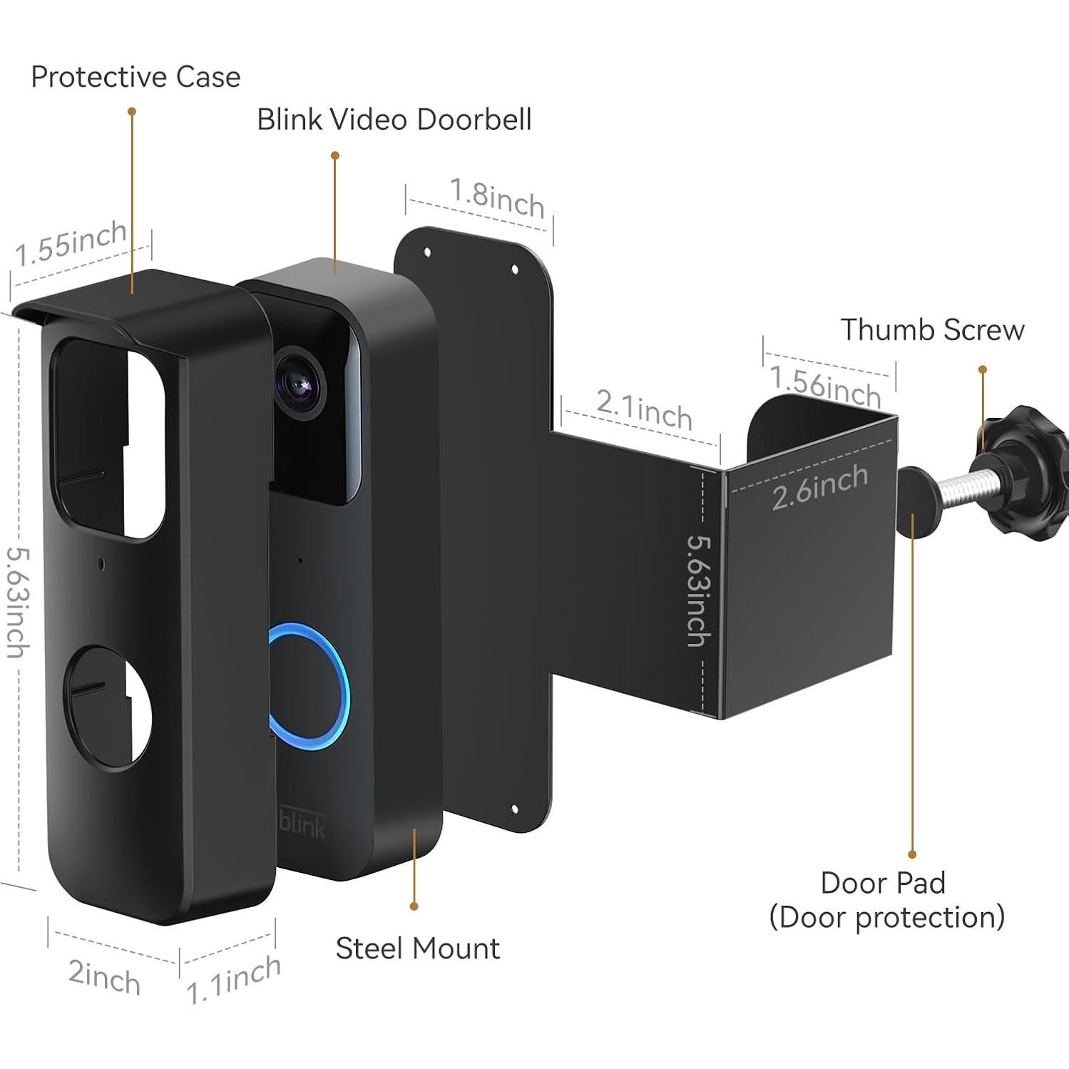 Soporte Antirrobo Aiopoaop para Timbre Blink - Negro