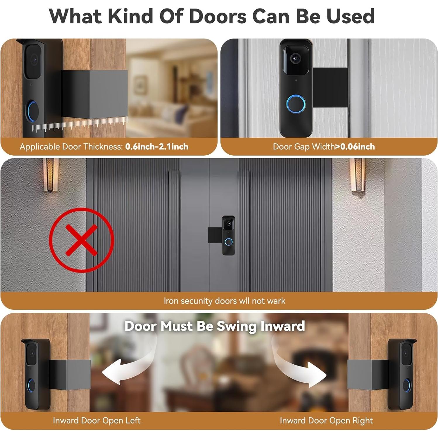 Soporte Antirrobo Aiopoaop para Timbre Blink - Negro