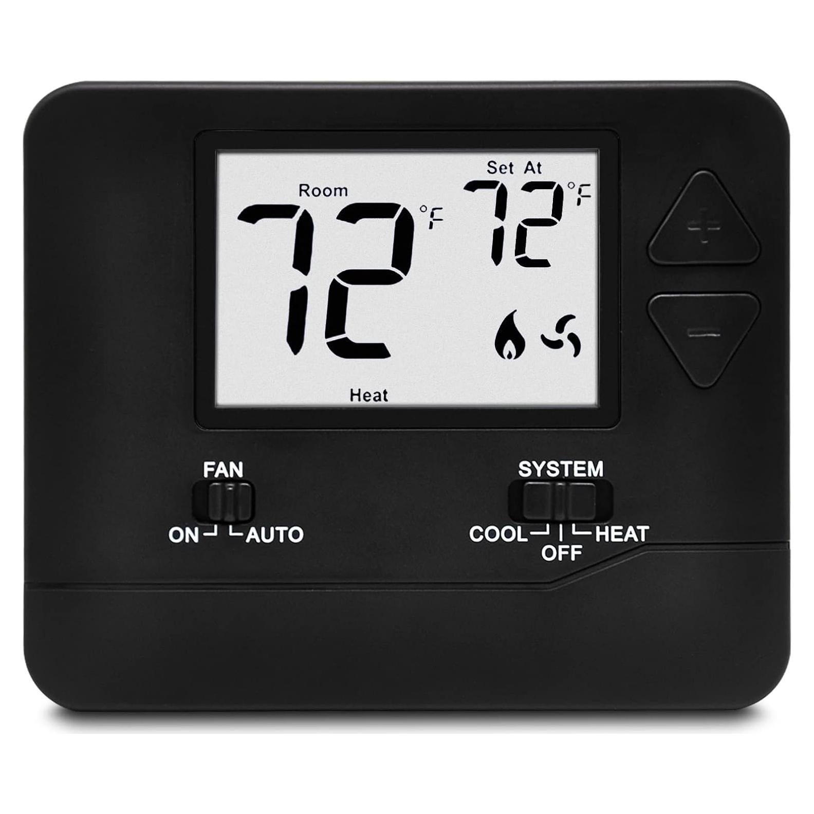 Termostato Digital No Programable ELECTECK 1 Calor 1 Frío LCD